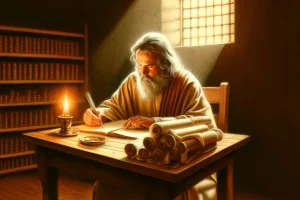 Apostle-John-writing-a-letter