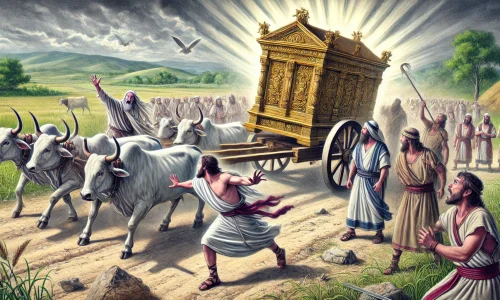 The Death of Uzzah for Touching the Ark (2 Samuel 6:6-7)